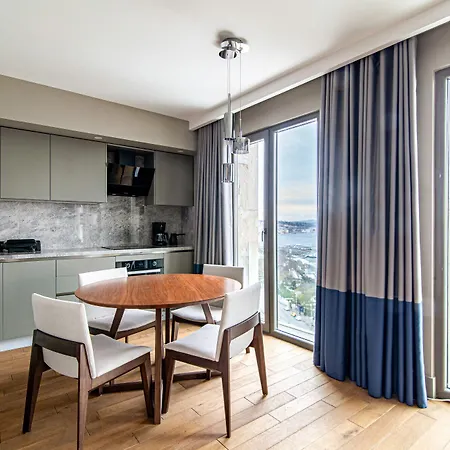 Flat With Panoramic Bosphorus View In Cihangir アパート イスタンブール